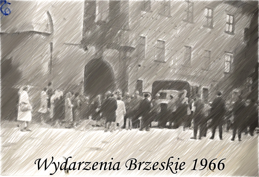 tłum ludzi 26 maja 1966 r na Placu Zamkowym